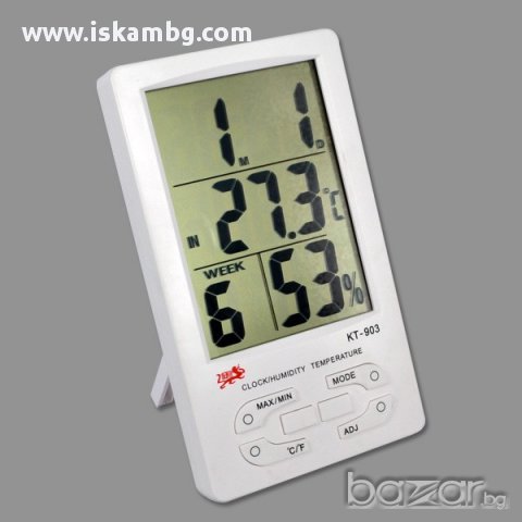 Мултифункционален часовник с температура и влагомер, снимка 7 - Други - 13299402