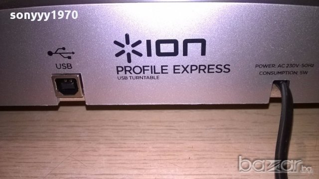 Ion-profile express-vinyl to mp3 turnable-в кашон-внос англия, снимка 14 - Ресийвъри, усилватели, смесителни пултове - 16846216