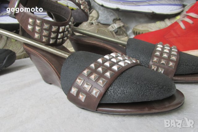 НОВИ шик дамски сандали , летни обувки N - 37 - 38 ASH® original, 3x 100% естествена кожа, снимка 6 - Сандали - 26124464