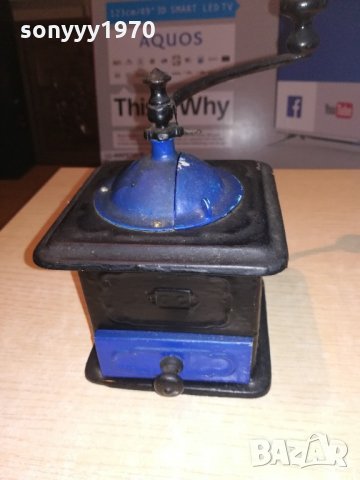 метална ретро мелница-17х13х13см-внос швеицария, снимка 3 - Колекции - 21517983