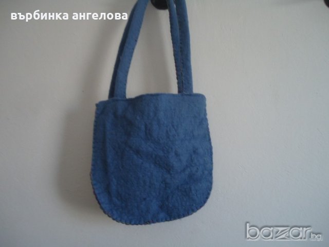 Ръчно апликирана чанта от пресована вълна, снимка 9 - Чанти - 20339703