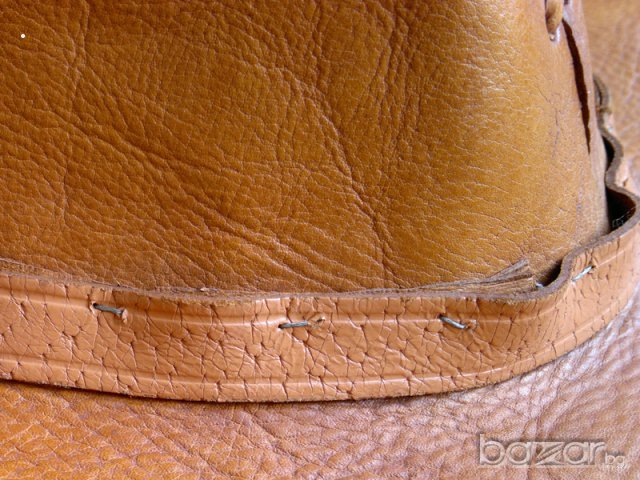 Старинна шапка от кожа на австралийско кенгуру, снимка 4 - Антикварни и старинни предмети - 11107104