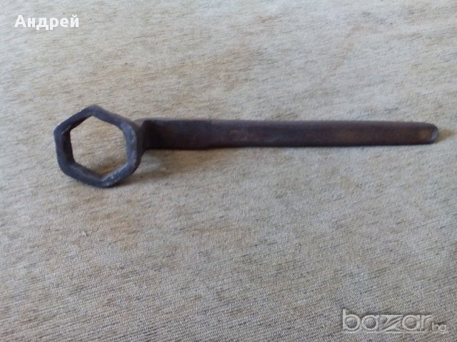 Старинен ключ за колела на каруца, снимка 5 - Антикварни и старинни предмети - 16837667