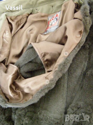 Като ново - дамско зимно палто заешка подплата и зимна шапка, снимка 6 - Палта, манта - 23832770