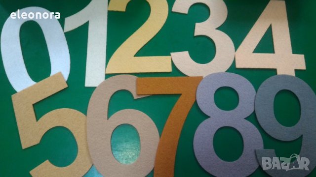 Букви и цифри от филц, снимка 9 - Други - 18648672