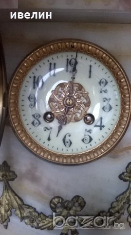 стар каминен часовник, снимка 3 - Антикварни и старинни предмети - 20052011