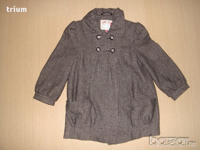 Детско елегантно палто NKY, вълна и вискоза,116см., 6г., снимка 2 - Детски якета и елеци - 15334002