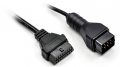 Кабел-преходник от RENAULT 12 pin. мъжки към 16 pin OBD2, за Autocom / Delphi и други диагностики., снимка 2