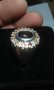 Сребърен пръстен със сапфири, снимка 8
