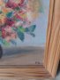  Стара картина натюрморт масло подписана, снимка 4