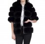Дамско палто от лисица черно, снимка 1