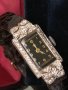 Платина с диаманти изящен дамски часовник, снимка 2