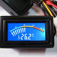 Панелен цифров LCD термометър със скала автомобил хладилник компютър, снимка 1 - Други инструменти - 10968842