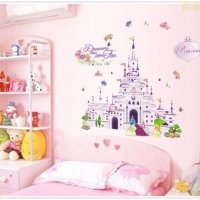 Princess принцеса голям дворец замък стикер лепенка за стена мебел детска стая принцеси, снимка 2 - Декорация за дома - 21949861
