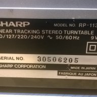 sharp rp-113h-linear tracking stereo turntable-made in japan-внос швеицария, снимка 13 - Плейъри, домашно кино, прожектори - 8254657
