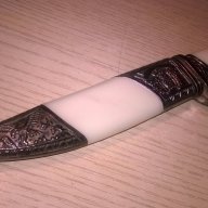 Красив и стилен нож с кания-21/4см-внос швеицария, снимка 6 - Антикварни и старинни предмети - 16095360