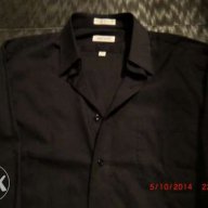 Черна риза дълъг ръкав Pierre Cardin, снимка 1 - Ризи - 13465222