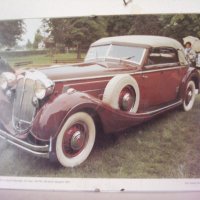 Стара снимка на ретро автомобил 2, снимка 1 - Антикварни и старинни предмети - 19961784