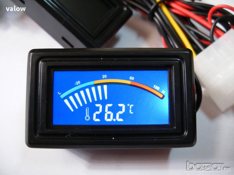 Панелен цифров LCD термометър със скала автомобил хладилник компютър, снимка 1