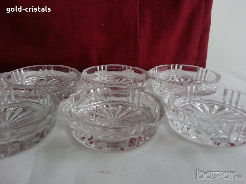 стари кристални чинийки , снимка 1
