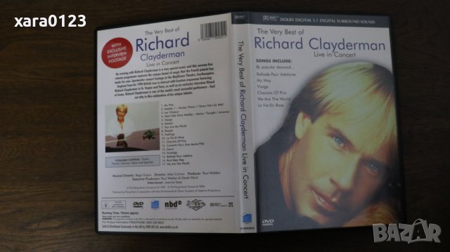 Richard Clayderman ‎– The Very Best Of Richard Clayderman - Live In Concert, снимка 3 - CD дискове - 23680743