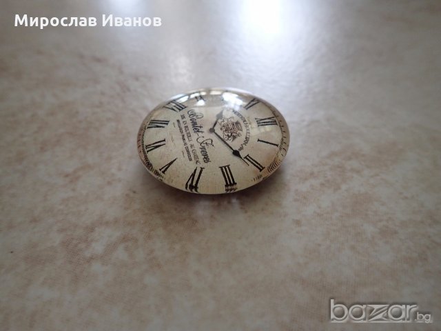 стъклен магнит Ретро часовник от Франция, снимка 3 - Антикварни и старинни предмети - 19422814