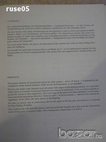 Книга "Musik für drei Gitarren-Heft I-Renate Große"-58 стр., снимка 2 - Специализирана литература - 15909005