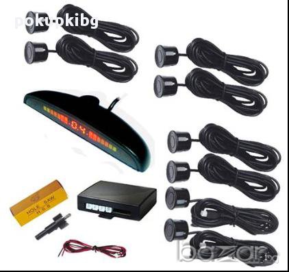 Парктроник с 8 сензора, светлинен дисплей и звукова сигнализация за кола,камион,бус,каравана, снимка 9 - Аксесоари и консумативи - 8699505