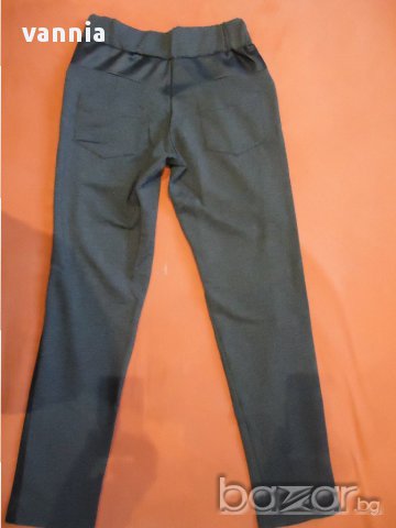 НОВ панталон с кожен акцент -С/М размер, снимка 3 - Панталони - 16834986