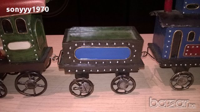 Влакче-композиция с вагони-50/18/9см-внос швеицария, снимка 11 - Антикварни и старинни предмети - 15003187