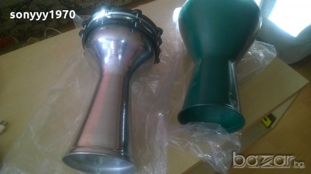 ГОЛЯМИТЕ тарамбуки-нови от сирия-зелена или иноксова-40х25см, снимка 13 - Ударни инструменти - 19687436