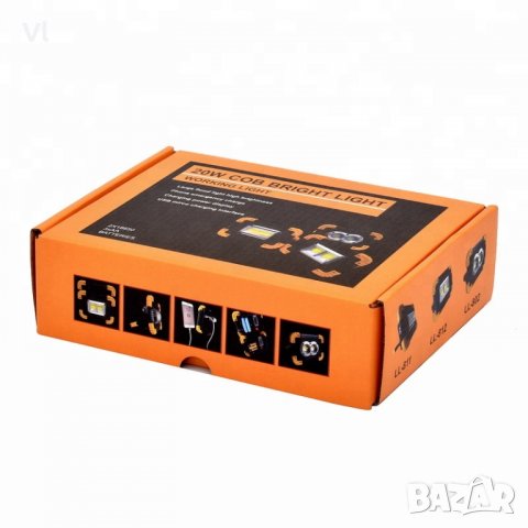 мултифункционален 20 Ватов акумулаторен LED фенер / USB Battery Power Bank, снимка 2 - Прожектори - 23765268