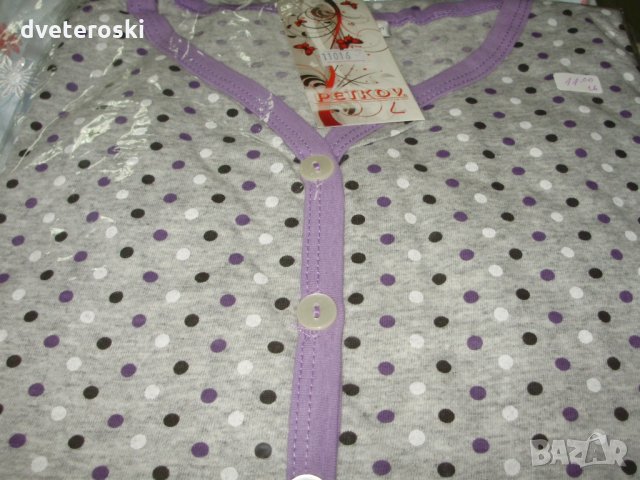 Нощници с дълъг ръкав размер Л, снимка 6 - Нощници - 23477495