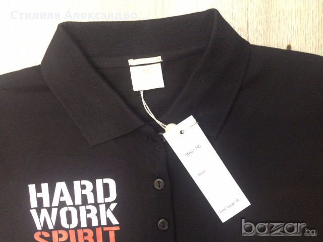 Мъжка блуза с къс ръкав HARD WORK SPIRIT & SOUL, снимка 4 - Блузи - 14583209