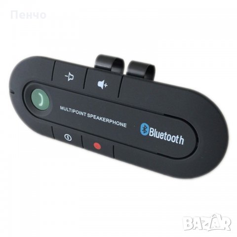 Безжичен Bluetooth свободни ръце за разговори по мобилен телефон в кола Hands Free предавател говори, снимка 13 - Слушалки, hands-free - 21614453