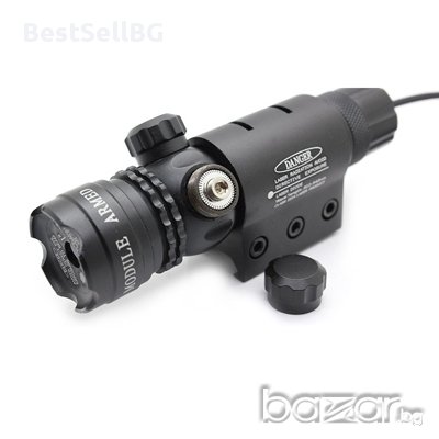 Зелен акумулаторен лазерен прицел и зарядно устройство. Лазерен мерник, бързомер, бързомерец, мерник, снимка 2 - Ножове - 9916152