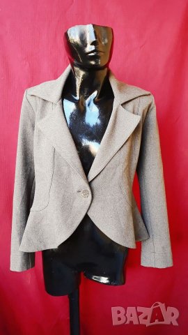 Кафяво Сако А-образно Интересен модел М, снимка 1