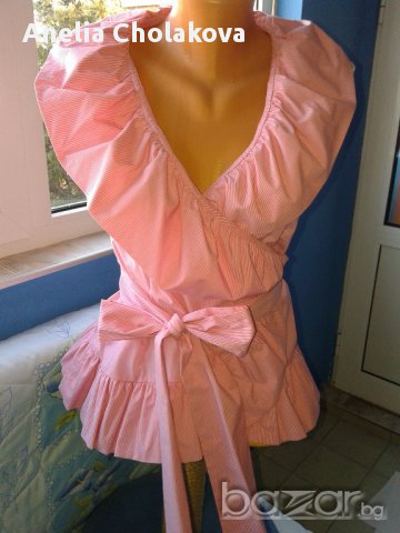 разкошна риза в розово, снимка 2 - Ризи - 17489321