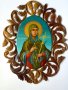 Икона ’’Света Петка’’, иконопис темпера, дърворезба орех х