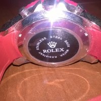 нов часовник-гумена червена каишка, снимка 7 - Други - 21835038