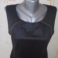 Черна рокля с цепки, снимка 2 - Рокли - 17083521