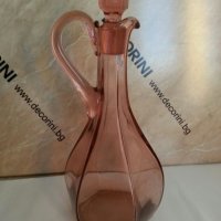 антикварен сервиз цветно розово стъкло , снимка 16 - Антикварни и старинни предмети - 26203494