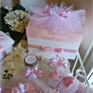 Комплект за кръщене в розово и бяло с перла, снимка 3 - Други - 16465917