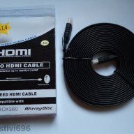 Кабел Плосък HDMI/HDMI кабел - 1.80 метра.-3.00 м - 5.00 метра.висок клас , снимка 1 - Други - 11149858