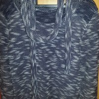 Дамска блуза меланж с шал, снимка 2 - Блузи с дълъг ръкав и пуловери - 23119255