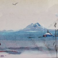 Серия малки традиционни картини живопис в рамка- Монголия, снимка 4 - Други ценни предмети - 25853564