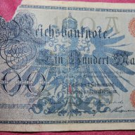 100 марки 1908 Германия червен печат , снимка 2 - Нумизматика и бонистика - 18060849
