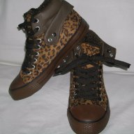 Кецове с вата в леопардов принт "Even&Odd"shoes, снимка 1 - Кецове - 17322625