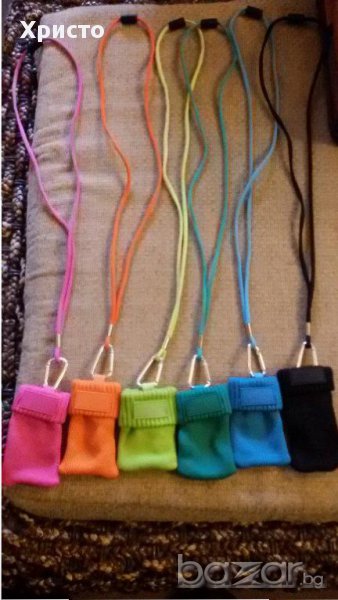 торбичка калъфче за телефон за врат различни цветове, снимка 1