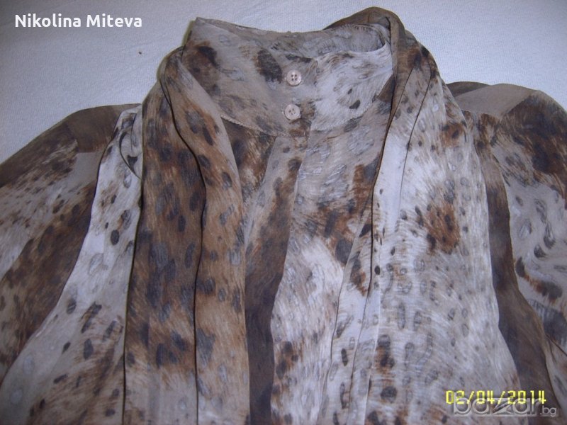 Тигрова копринена блуза, снимка 1
